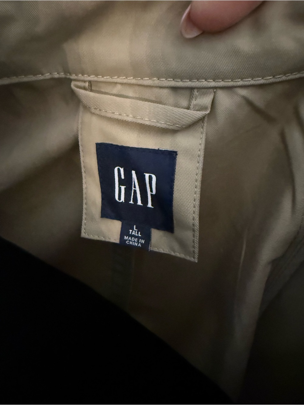 GAP Women's Beige Double-Breasted Trench Coat - Picture 4 of 4
